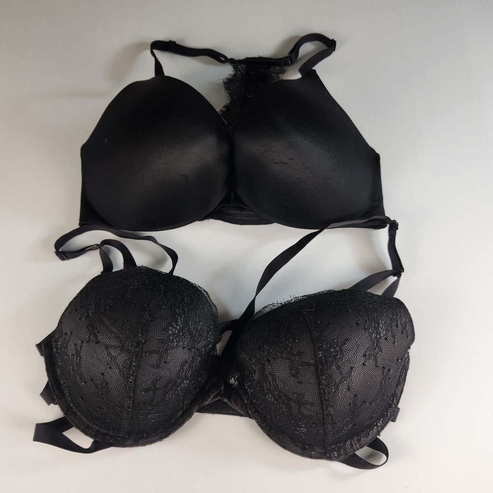 Victoria's‎ Secret Women's Underwire Padded Black Bra Qty. 2, Size 36D